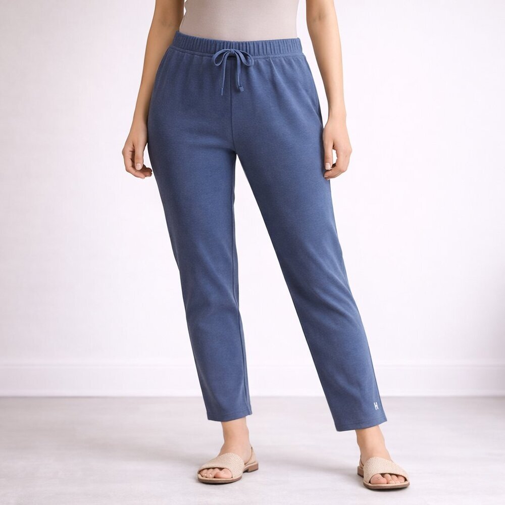 HUE Relaxed Fit Lounge Sweatpants Tapered Blue 2X